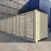 2 Contenedor High Cube de 40 pies con 4 puertas laterales color beige