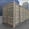 3 Contenedor High Cube de 40 pies con 4 puertas laterales color beige