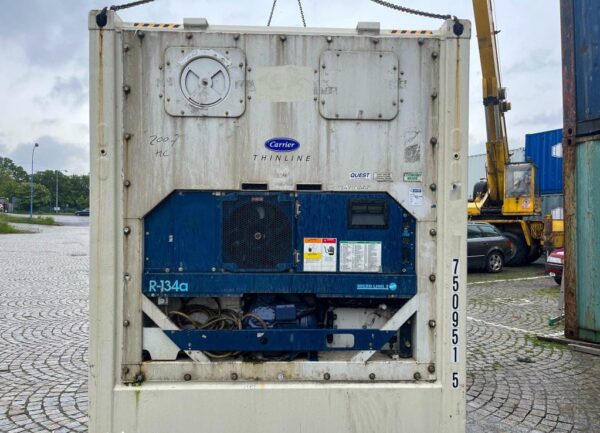 4 Contenedor frigorífico de 20′ con unidad Carrier usado