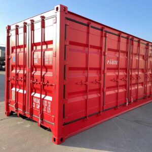 45-Degrees-4 Nuevo contenedor 20′ (6 metros) | 20’OS Apertura lateral - MIIU1500380 rojo