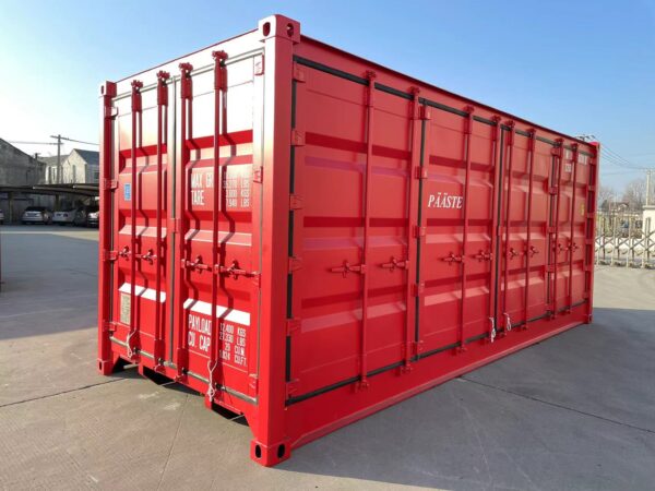 45-Degrees-4 Nuevo contenedor 20′ (6 metros) | 20’OS Apertura lateral - MIIU1500380 rojo