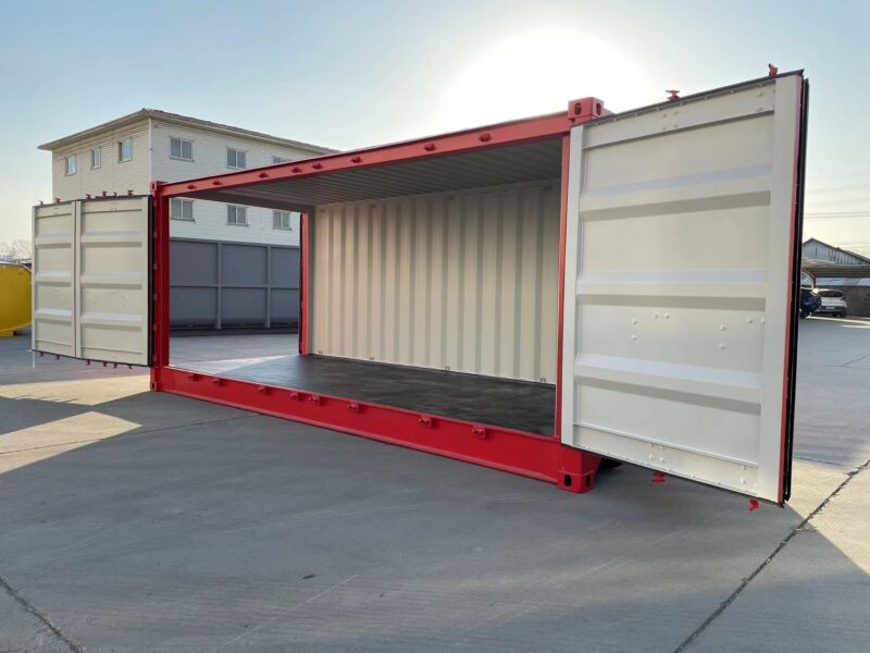 Nuevo contenedor 20′ (6 metros) | 20’OS Apertura lateral - MIIU1500380 rojo