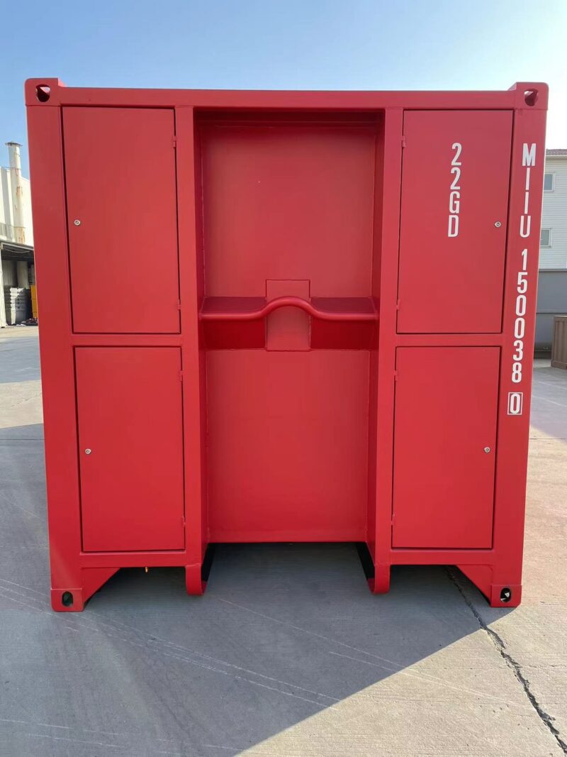 Nuevo contenedor 20′ (6 metros) | 20’OS Apertura lateral - MIIU1500380 rojo