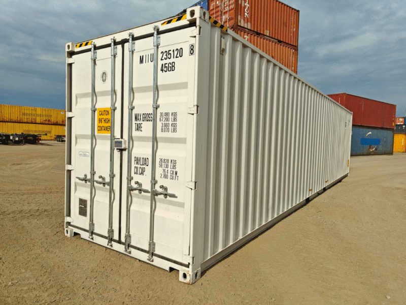 Nuevo contenedor 40′ | 12 metros Alto - MIIU2351208 - Blanco