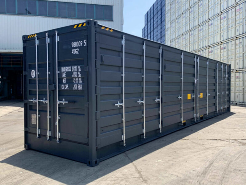 Contenedor 40’HC Puerta lateral RAL 7016